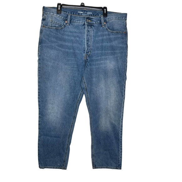 Old Navy Women‎ Jeans Extra Sky-Hi Straight Leg Secret Slim Pockets Blue Sz. 18 - Picture 1 of 9